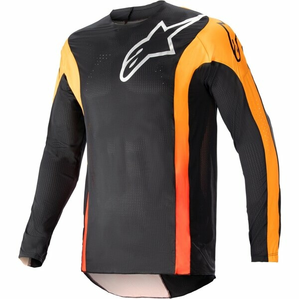 Tricou cross-enduro ALPINESTARS TECHSTAR SEIN 2023 L Negru/Portocaliu, 2