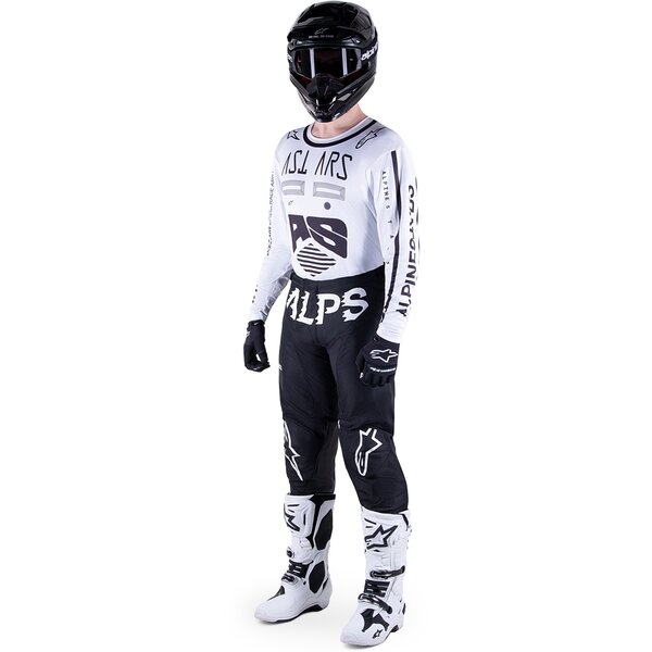 Tricou cross-enduro ALPINESTARS RACER FOUND 2023 S Crem, 3