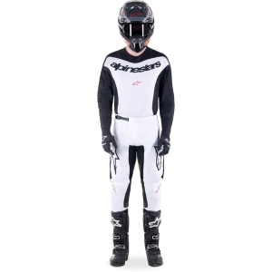 Tricou cross-enduro ALPINESTARS FLUID LURV S Alb/Negru, 10