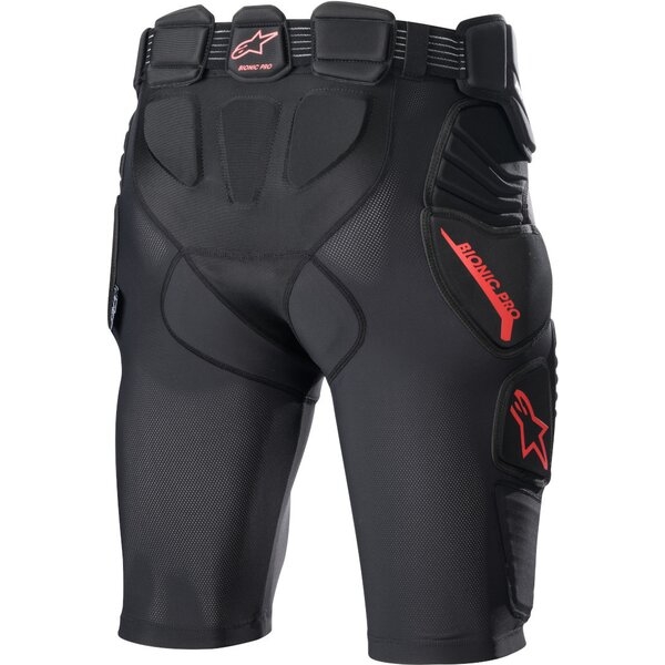 Pantaloni scurti cu protectii ALPINESTARS BIONIC PRO S Negru/Rosu, 3