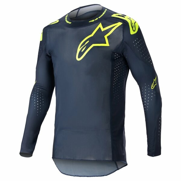 Tricou cross-enduro ALPINESTARS SUPERTECH BRUIN 2023 S Albastru/Galben Fluo