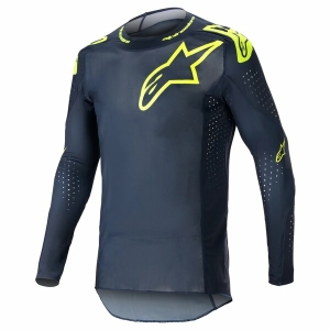 Tricou cross-enduro ALPINESTARS SUPERTECH BRUIN 2023 S Albastru/Galben Fluo