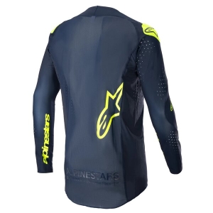 Tricou cross-enduro ALPINESTARS SUPERTECH BRUIN 2023 S Albastru/Galben Fluo, 3