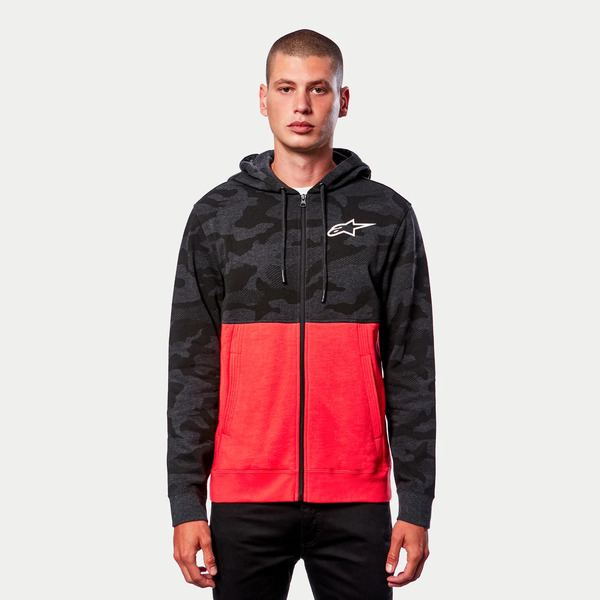 Hanorac ALPINESTARS CAMO BLOCK S Gri Camo/Rosu, 6