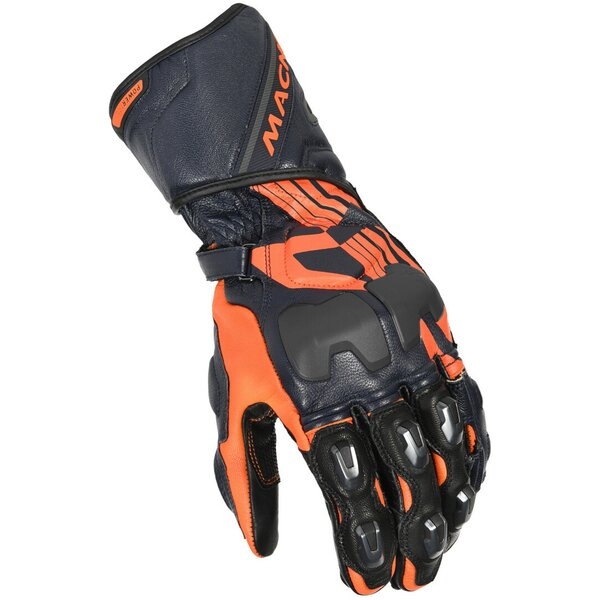 Manusi de piele racing MACNA POWERTRACK Negru S, 8