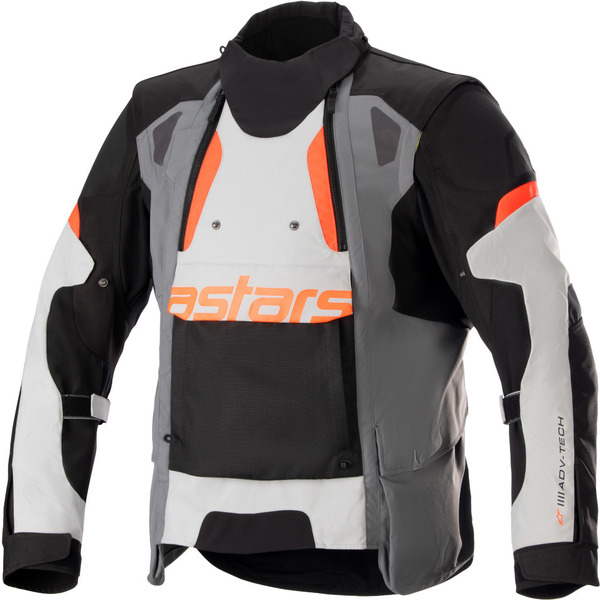 Geaca textil adventure/touring ALPINESTARS HALO DRYSTAR M Negru/Albastru/Kaki, 3