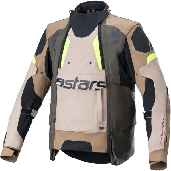 Geaca textil adventure/touring ALPINESTARS HALO DRYSTAR M Negru/Albastru/Kaki, 17