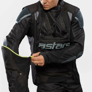 Geaca textil adventure/touring ALPINESTARS HALO DRYSTAR M Negru/Albastru/Kaki, 16