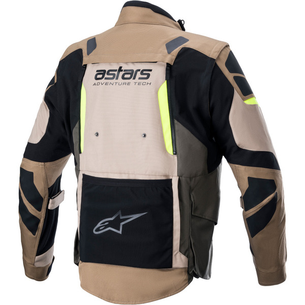 Geaca textil adventure/touring ALPINESTARS HALO DRYSTAR M Bej/Negru/Galben fluo, 11