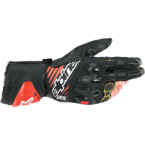 Manusi de piele race ALPINESTARS GP TECH V2 M Negru/Alb