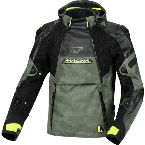 Geaca textil sport/touring impermeabila MACNA BRADICAL XXXL Verde/Galben fluo
