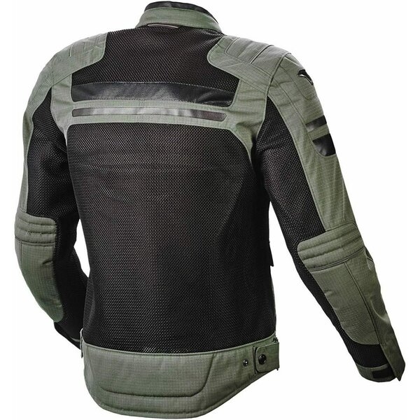 Geaca textil de vara MACNA FLUENT S Gri deschis/Albastru/Rosu, 3