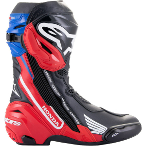 Cizme moto race Alpinestars Honda Supertech R 41 Negru/Rosu/Albastru, 3