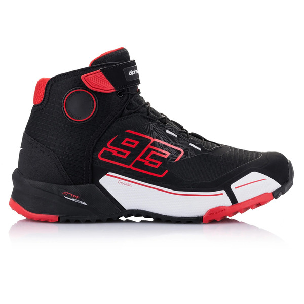 Ghete moto ALPINESTARS MM93 CR-X DRYSTAR 39 Negru/Rosu, 4