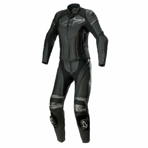 Combinezon de piele dama 2 piese ALPINESTARS STELLA GP PLUS 44 Negru/Gri inchis