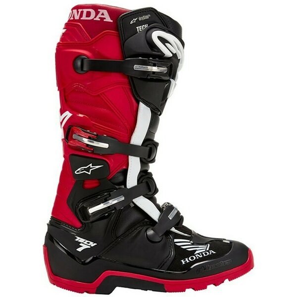 Cizme cross-enduro Alpinestars HONDA TECH 7 ENDURO DRYSTAR Negru/Rosu 40.5, 4