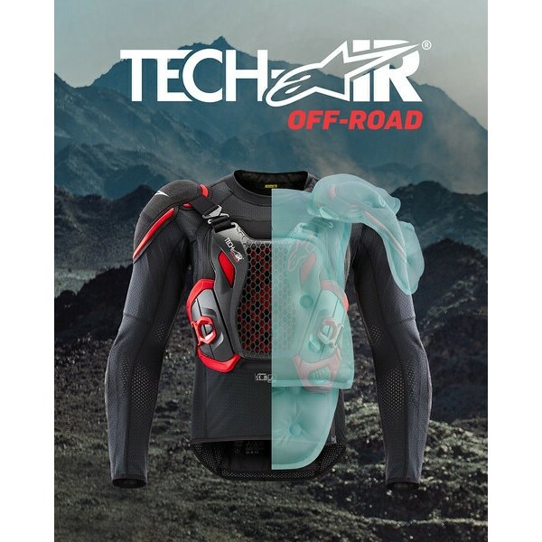 Vesta airbag ALPINESTARS TECH-AIR® OFF-ROAD XXL Negru/Rosu, 4