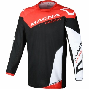 Tricou cross-enduro MACNA BACKYARD-1 S Negru/Gri/Portocaliu
