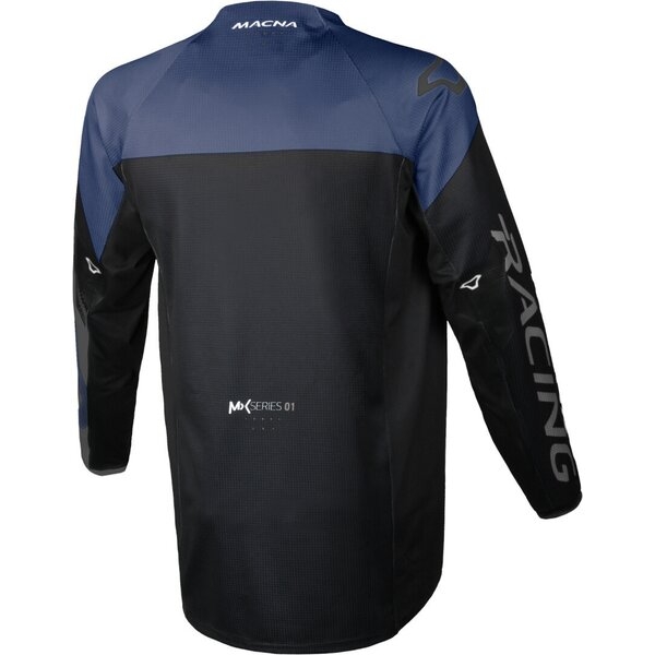 Tricou cross-enduro MACNA BACKYARD-1 S Negru/Albastru/Gri, 5