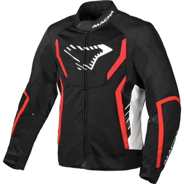 Geaca de vara textil MACNA GRISCO S Negru/Alb/Rosu, 6