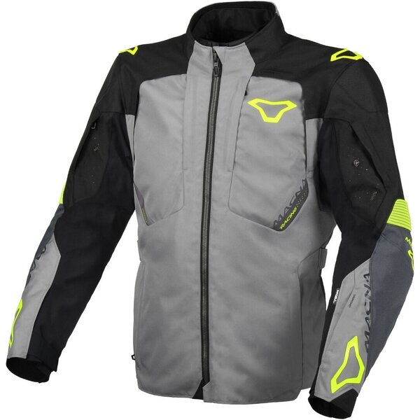 Geaca textil impemeabila touring/adventure MACNA NOTCH M Gri deschis/Albastru/Rosu, 8
