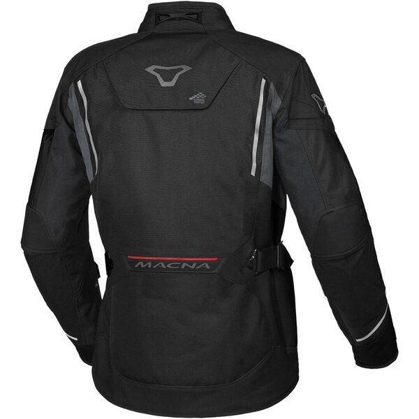 Geaca textil impermeabila touring/adventure MACNA MUNDIAL XL Negru/Gri/Galben fluo, 4