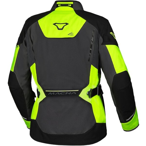 Geaca textil impermeabila touring/adventure MACNA MUNDIAL XL Negru/Gri/Galben fluo, 6