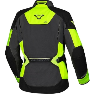 Geaca textil impermeabila touring/adventure MACNA MUNDIAL XL Negru/Gri/Galben fluo, 6