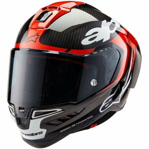 Casca integrala sport ALPINESTARS SUPERTECH R10 CARBON ELEMENT S Negru/Rosu/Alb