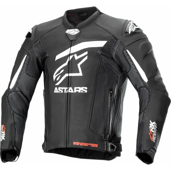 Geaca de piele ALPINESTARS GP PLUS R V4 RIDEKNIT Negru/Alb 48, 4