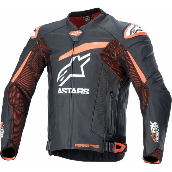 Geaca de piele ALPINESTARS GP PLUS R V4 RIDEKNIT Negru/Alb 48, 8