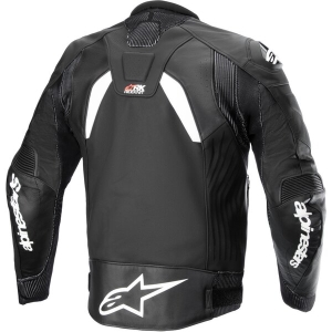 Geaca de piele ALPINESTARS GP PLUS R V4 RIDEKNIT Negru/Alb 48, 6