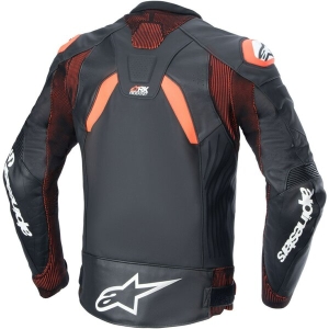 Geaca de piele ALPINESTARS GP PLUS R V4 RIDEKNIT Negru/Alb 48, 7