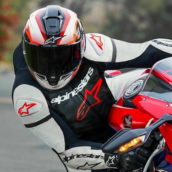 Casca integrala sport ALPINESTARS SUPERTECH R10 CARBON TEAM S Negru/Albastru/Rosu, 9