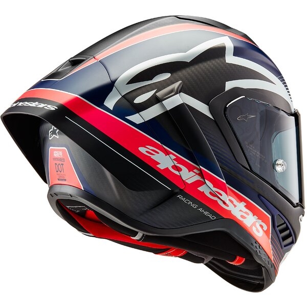 Casca integrala sport ALPINESTARS SUPERTECH R10 CARBON TEAM S Negru/Albastru/Rosu, 10