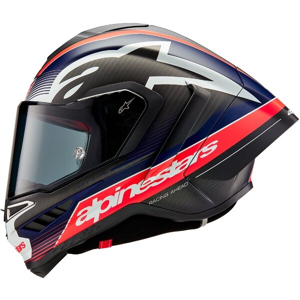 Casca integrala sport ALPINESTARS SUPERTECH R10 CARBON TEAM S Negru/Albastru/Rosu, 17