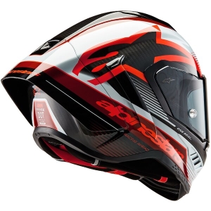 Casca integrala sport ALPINESTARS SUPERTECH R10 CARBON TEAM S Negru/Albastru/Rosu, 18