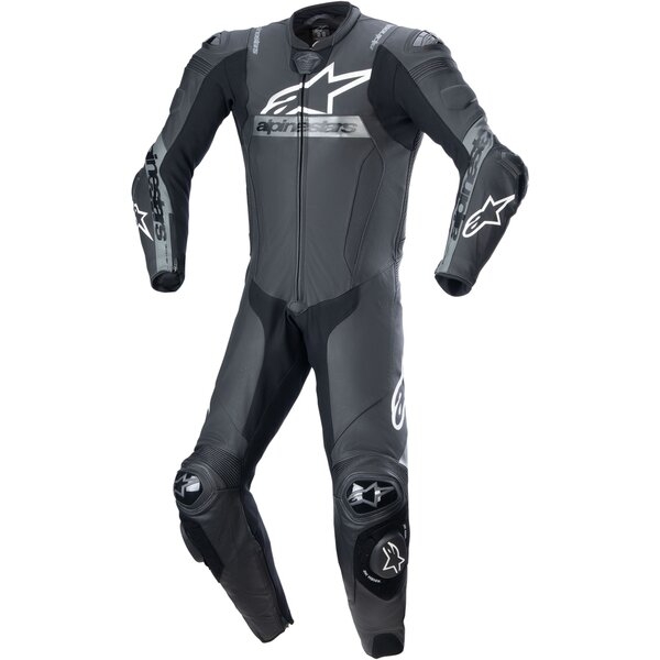 Combinezon de piele 1 piesa ALPINESTARS MISSILE V2 WARD 48 Negru/Alb/Rosu fluo, 5