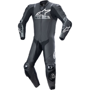 Combinezon de piele 1 piesa ALPINESTARS MISSILE V2 WARD 48 Negru/Alb/Rosu fluo, 5