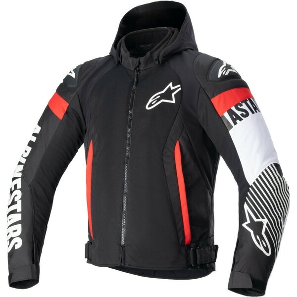 Geaca textil de vara ALPINESTARS ZACA AIR S Negru/Alb/Rosu fluo, 6