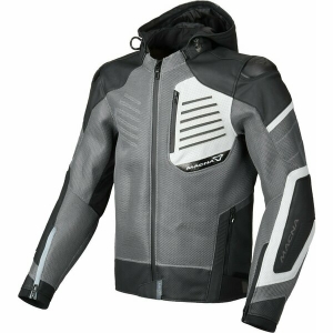 Geaca de vara piele/textil MACNA RISANT 58 Gri/Negru