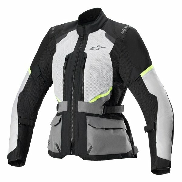 Geaca dama textil vara Alpinestars STELLA ANDES AIR DRYSTAR S Gri deschis/Gri inchis/Negru