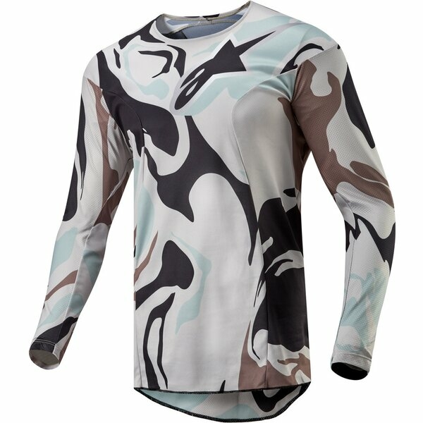 Tricou cross-enduro ALPINESTARS RACER TACTICAL XL Verde military/Maro, 2