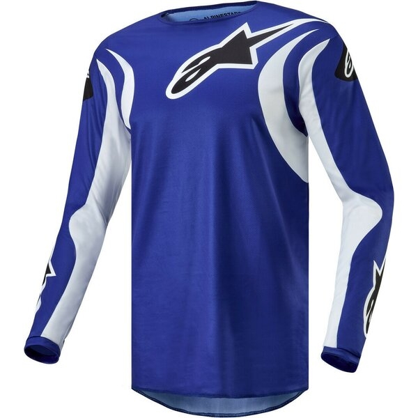 Tricou cross-enduro Alpinestars FLUID LUCENT 2024 S Negru/Alb, 6
