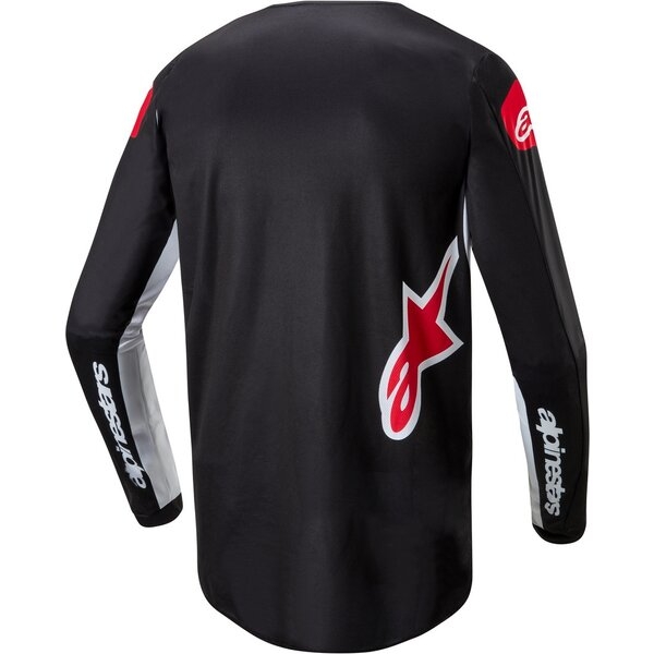 Tricou cross-enduro Alpinestars FLUID LUCENT 2024 S Negru/Alb, 8