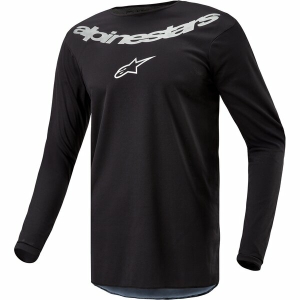 Tricou cross-enduro ALPINESTARS FLUID GRAPHITE 2024 S Negru/Argintiu