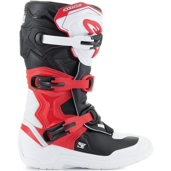 Cizme cross-enduro copii ALPINESTARS TECH 3S YOUTH Alb/Negru 34, 5
