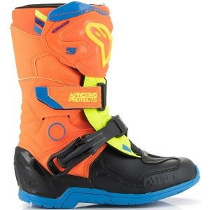 Cizme cross-enduro copii ALPINESTARS TECH 3S KIDS Negru/Galben/Portocaliu 30.5, 12