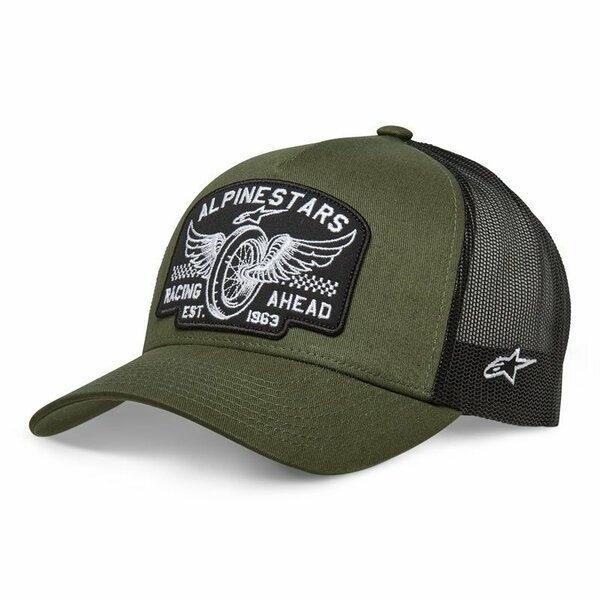Sapca ALPINESTARS HERITAGE PATCH TRUCKER Hat Verde military/Negru, 13
