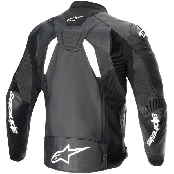 Geaca de piele ALPINESTARS GP PLUS R V4 AIRFLOW 48 Negru/Rosu fluo/Alb, 4